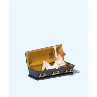 PREISER 29112 Weiblicher Vampir, Sargdeckel hebend Massstab: H0