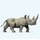 PREISER 29521 Afrikanisches Nashorn Massstab: H0