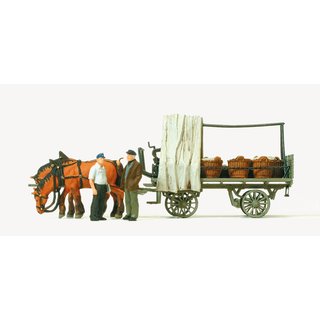 PREISER 30449 Rollwagen mit Gemueüseladung Massstab: H0