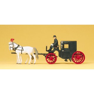 PREISER 30452 Droschke, geschlossen Massstab: H0