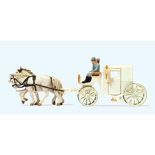 PREISER 30495 Hochzeitskutsche geschlossen. Massstab: H0