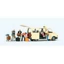 PREISER 33244 Taxi. Ford Transit. Taxifahre Massstab: H0