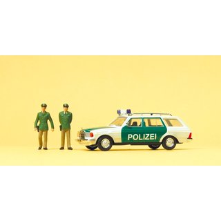 PREISER 33251 Streifenwagen Mercedes W 123 Massstab: H0