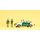 PREISER 33251 Streifenwagen Mercedes W 123 Massstab: H0