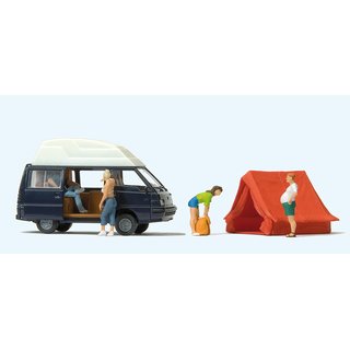 PREISER 33258 Camping. Mitsubishi L 300. Al Massstab: H0