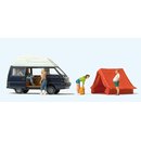PREISER 33258 Camping. Mitsubishi L 300. Al Massstab: H0