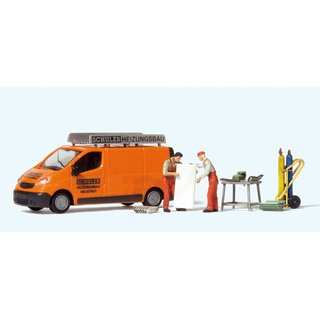 PREISER 33259 Opel Vivaro Schuler Heizungsbau Massstab: H0