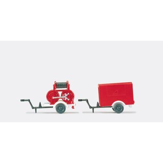 PREISER 35010 Schlauchanhaenger ZIEGLER 2 B/2 C und Massstab: H0
