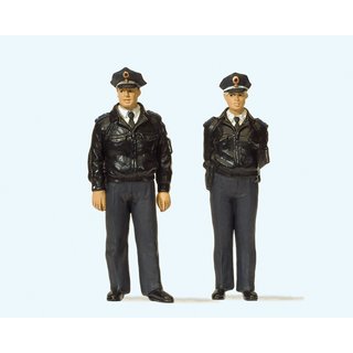 PREISER 44909 Polizisten stehend. Blaue Uniform, BRD Massstab: G