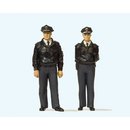 PREISER 44909 Polizisten stehend. Blaue Uniform, BRD...