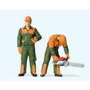 PREISER 44912 Moderne Waldarbeiter (1) Massstab: G