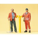 PREISER 45005 Gleisbauarbeiter. Sicherungsposten Massstab: G