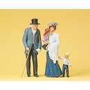 PREISER 45066 Alter Herr, Dame mit Kindern Massstab: G