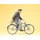 PREISER 45067 Bauer auf Fahrrad Massstab: G
