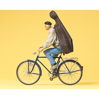 PREISER 45070 Student auf Fahrrad Massstab: G
