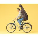 PREISER 45070 Student auf Fahrrad Massstab: G