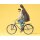 PREISER 45070 Student auf Fahrrad Massstab: G