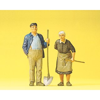 PREISER 45071 Bauer und Baeuerin Massstab: G