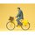 PREISER 45073 Postbote (Frankreich) auf Fahrrad Massstab: G