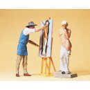 PREISER 45095 Kunstmaler und Modell Massstab: G
