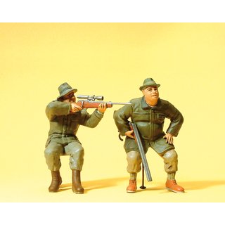 PREISER 45137 Jaeger sitzend Massstab: G