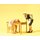 PREISER 45145 Schlafender Gast,Kellnerin Massstab: G