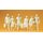 PREISER 45177 Reisende. 6 unbemalte Miniaturfiguren Massstab: G
