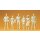 PREISER 45178 Passanten. 6 unbemalte Miniaturfiguren Massstab: G