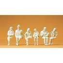PREISER 45179 Sitzende. 6 unbemalte Miniaturfiguren...