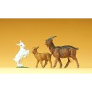 PREISER 47041 Ziege, 2 Zicklein Massstab: 1:25
