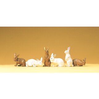 PREISER 47052 6 Kaninchen Massstab: 1:25
