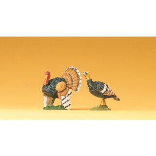 PREISER 47089 Truthahn mit Truthenne Massstab: 1:25