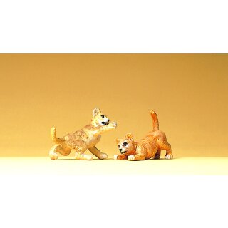 PREISER 47507 2 junge Loewen Massstab: 1:25