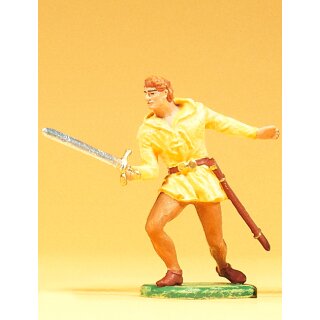 PREISER 51004 Normanne kaempfend, mit Schwert Massstab: 1:25