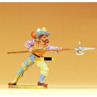 PREISER 52310 Landsknecht mit Hellebarde Massstab: 1:25