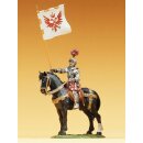 PREISER 52353 Herold zu Pferd, mit Banner Massstab: 1:25