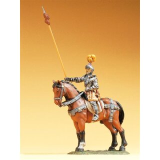 PREISER 52354 Herold zu Pferd, mit Lanze Massstab: 1:25