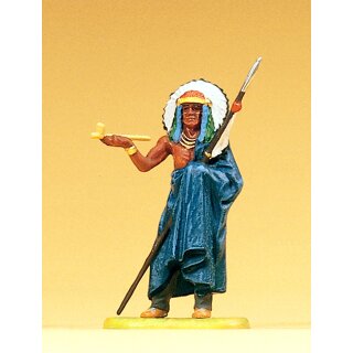 PREISER 54604 Haeuptling mit Friedenspfeife Massstab: 1:25