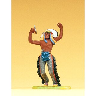 PREISER 54605 Indianer rueckwaertsfallend, mit Massstab: 1:25