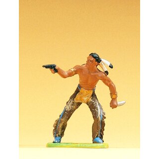 PREISER 54606 Indianer mit Revolver Massstab: 1:25