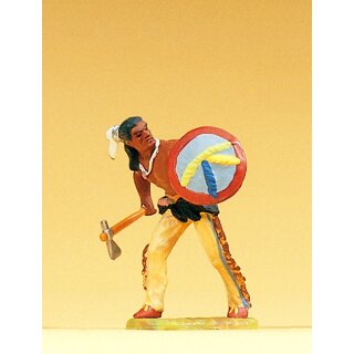 PREISER 54610 Indianer gehend, mit Tomahawk Massstab: 1:25