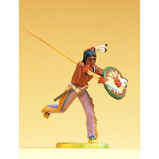 PREISER 54611 Indianer laufend, mit Speer Massstab: 1:25