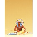PREISER 54621 Haeuptling sitzend, mit Speer Massstab: 1:25