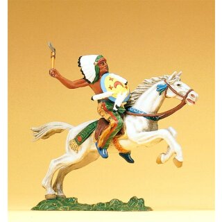 PREISER 54650 Indianer reitend, mit Tomahawk Massstab: 1:25