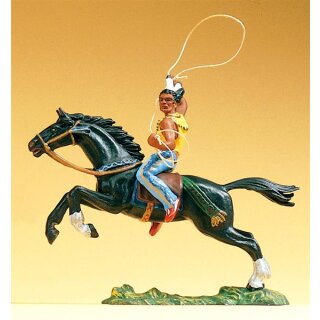 PREISER 54652 Indianer reitend, Lasso werfend Massstab: 1:25