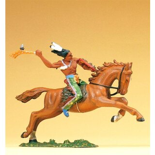 PREISER 54657 Indianer reitend, mit Keule Massstab: 1:25