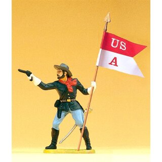 PREISER 54750 Soldat stehend, mit Fahne Massstab: 1:25