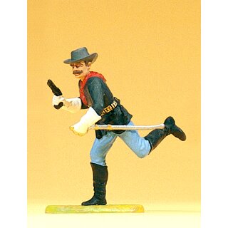 PREISER 54751 Soldat stuermend, mit Revolver Massstab: 1:25