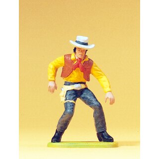 PREISER 54804 Cowboy, Revolver ziehend Massstab: 1:25