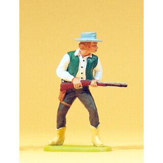 PREISER 54806 Cowboy stehend, mit Gewehr Massstab: 1:25